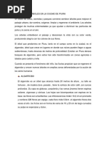 Tipologia de Arboles en La Ciudad de Piura