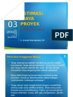 Estimasi Biaya Proyek (TM3)