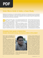 Solar Micro Grid Case Study