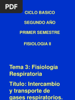 Intercambio y Transporte de Gases Respiratorios