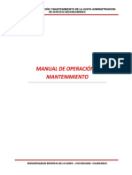 Manual de Operación y Mantenimiento