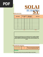 Solar Panel Calculations