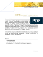 Modelos y Tipos de Evaluacion PDF