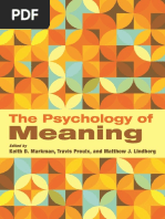 The Psychology of Meaning