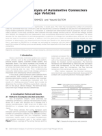 Deterioration Analysis of Automotive Connectors Used in High Mileage Vehicles