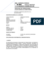 Certificado de Operatividad