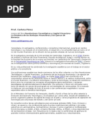 Curriculum de La Profesora Carlota Perez