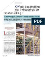 MEDICIÓN Del Desempeño en Logística Indicadores de Gestión (IGL) II