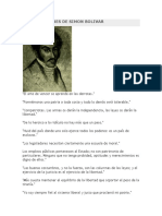 Frases Celebres de Simon Bolivar