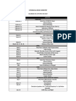 Liturgical Music Ministry: Date Activity