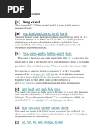 Vowel Sounds and Examples