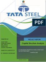 Capital Structure Analysis of Tata Steel Final