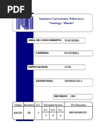 PROGRAMA Ing. Civil 03 Sem Pensum 99-1