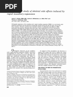 A Longitudinal Study of Skeletal Rapid Maxillary Expansion Side Effects Induced by