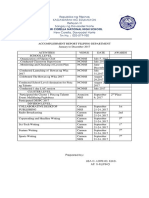 Accomplishment Report-In FILIPINO S.Y.2017