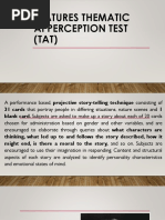 Features Thematic Apperception Test (TAT)