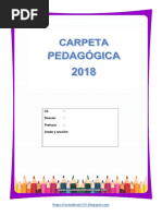 Carpeta Pedagógica 2018 en PDF