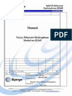 User Manual For Naxys Ethernet Hydrophone Model 02345 Manual - February 2008