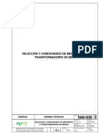 Seleccion Transformadores de Medida Medidor Conexionado Ra8 030 PDF