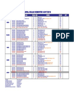 Jadwal Kuliah Semester II 2017 2018