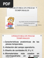 Operatoria en Piezas Temporales