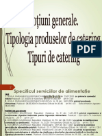 Notiuni Generale. Tipuri de Catering