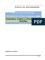 Ementas e Cartas PDF