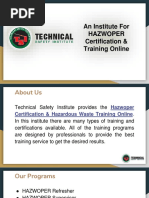 Hazwoper Certification & Training Institute-Teksafety