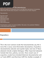 6 Modes of Documentaries Task 5