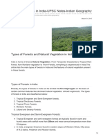 Types of Forests in India-UPSC Notes-Indian Geography