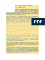 El Domicilio Múltiple y El Jurado Nacional de Elecciones