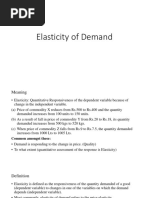 Elasticity of Demand