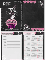 Agenda Minnie Pizarra