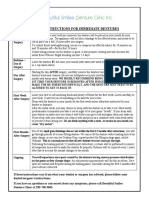 Post-Op Instructions For Immediate Dentures