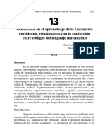 13 Obstáculos en El Aprendizaje de La Geometría