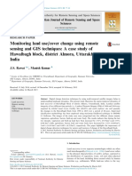 Monitoring Land Use/cover Change Using Remote Sensing and GIS Techniques: A Case Study of Hawalbagh Block, District Almora, Uttarakhand, India