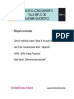 Psicrometria Tecnicas de Acondicionamiento Tema 1 PDF