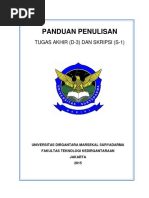 Panduan Penulisan Skripsi (S1) Dan Tugas Akhir (D3) FTK Unsurya PDF