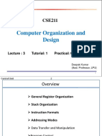 Computer Organization and Design: Lecture: 3 Tutorial: 1 Practical: 0 Credit: 4