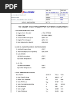 Design Calculation-Oil Cooler MaK-2011