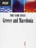 THE NAME ISSUE - Greece and Macedonia PDF