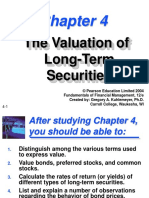 Ch04 - Valuation of Long Term Securities