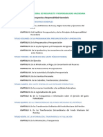 Estructura Ley Federal de Presupuesto y Responsabilidad Hacendaria