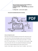 Steam Jet Refrigeration System