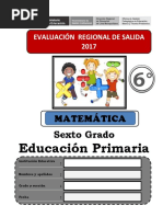 6° Prueba Matemática