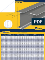 Tabela de Perfis Laminados Gerdau