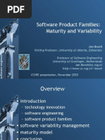 Software Product Families: Maturity and Variability