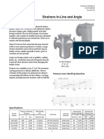 Strainers In-Line and Angle: Descripɵ On