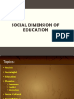 Social Dimension of Education