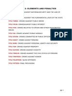 CRIMINAL LAW 2 - Elements and Penalties